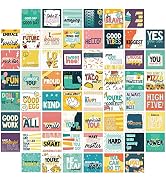 Funny Teen Lunch Box Notes / 3.5" x 3.5" Double Sided Motivational And Silly Mini Cards / 60 Twee...