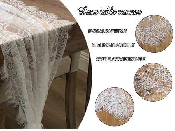 lace table runner white table runner boho dining table runner for table runner wedding baby shower