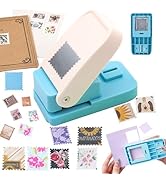 BAOFALI Stamp Puncher 1x1inch Square Postage Stamp Punch |Stamp Hole Puncher| Scalloped Rectangle...