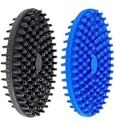 ROPO Double Sided Dog Bath Brush, Pet Grooming Tool with Long and Plum Blossom Teeth, Deep Cleani...