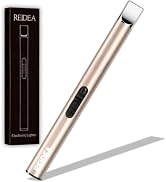 REIDEA Candle Lighter Electronic Arc Windproof Flameless USB Rechargeable Lighter with Safe Butto...