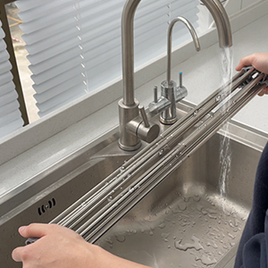 over the sink dish drying rack