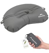 Naturehike Ultralight Inflatable Camping Travel Pillow, 2.5oz Portable Travel Air Pillow with Adj...