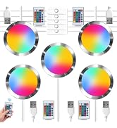 BambooSegD 5PCS Remote Control RGB Light LED Lamp Kit 001,Power Failure Memory Function for Bambu...
