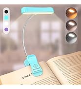 Glocusent Horizontal ET-Head Book Light for Reading in Bed, Eye Caring, 3 Colors & 5 Brightness, ...