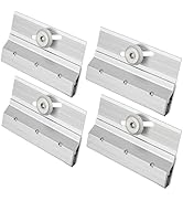 4Pcs M6053 Frameless Shower Door Rollers Top Bracket Roller Assembly, 3/4" Round Plastic Wheel Sh...