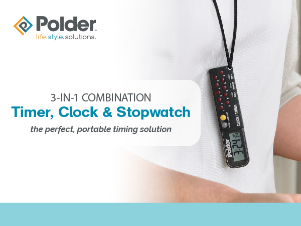 Polder 3-in-1 Timer / Clock / Stopwatch