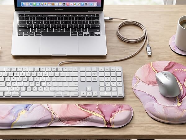 mousepad with wrist rest