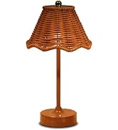 CryzhalinX Cordless Table Lamp,Rechargeable LED Desk Lamp,Small Bedside Lamp with 3 Color Touch C...
