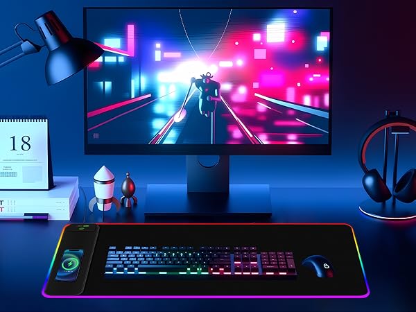 rgb gaming mouse pad