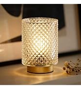 Small Battery Operated Lamp with Timer for Dorm/Office Desk/Home Deocr,Cordless Shelf Warm Moody ...
