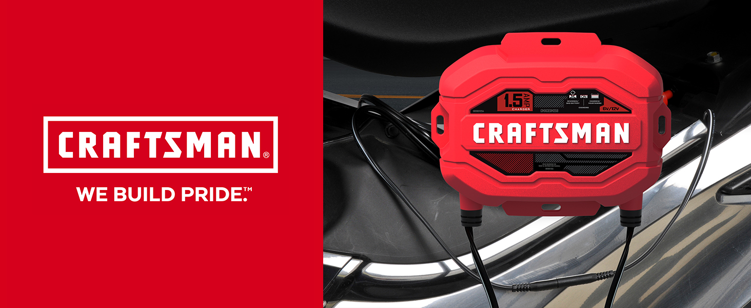 Upgraded CRAFTSMAN CMXCESM259 1.5A 6V/12V Automotive Battery Maintainer