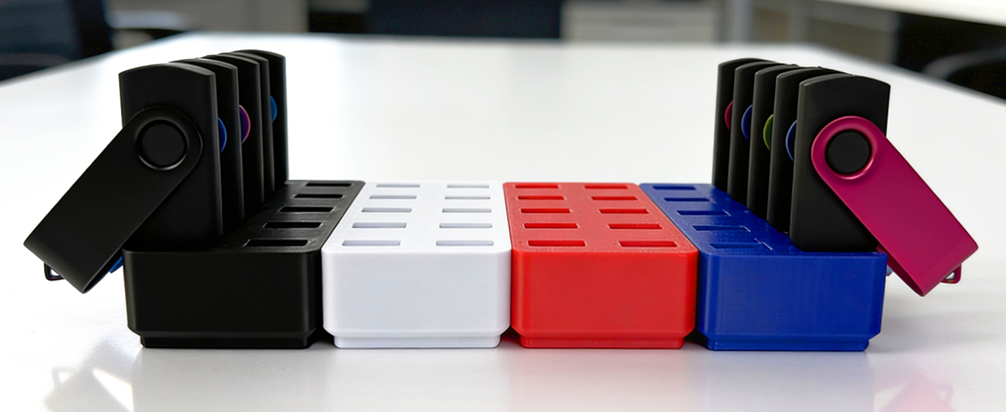 JBOS 10-Slot USB Flash Drive Holder