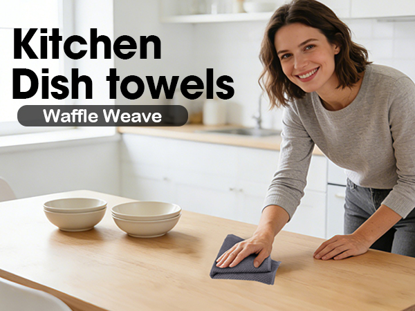Waffle Weave Kitchen Dish Cloths