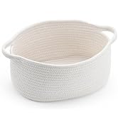 Happyiren Cute Woven Storage Basket with Handle, Baskets for Gifts Empty, Gift Baskets for Christ...