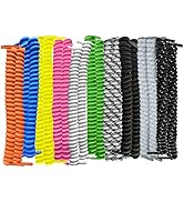 FootMatters Curly No Tie Shoe Laces - Elastic Spring Laces