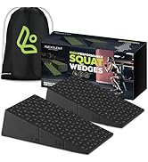 Flexelent Squat Wedge Block Pair, Squat Ramp, Calf Raise Block, Anti-Slip Slant Board for Squats,...