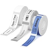 NIIMBOT D11 Label Maker Tape D110 Labels 3Rolls (0.59" X 1.18" White/ 0.55" X 2" Clear/ 0.47" X 1...