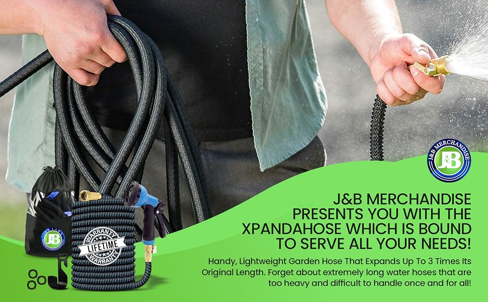 Heavy duty expandable water garden hose lightweight expanding hose