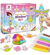 Mocoosy Princess Window Art Kit for Girls, DIY Suncatcher Arts and Crafts Kit for Kids Ages 6-8 9...