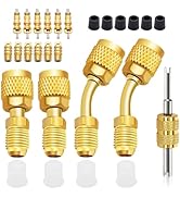 Aienxn R410A Mini Split Adapter, 5/16" Female to 1/4" Male Flare, R410a Adapter for Mini Split Sy...