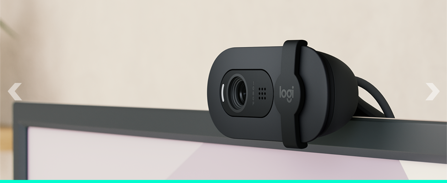 brio 101 hd 1080p webcam for video calls, gaming and streaming