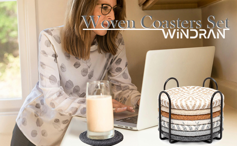 Woven Coasters Set