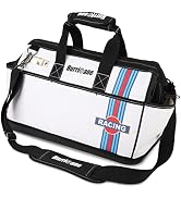 HURRICANE 16 inch Wide Mouth Tool Bag with Water Proof Molded Base with Extra Shoulder Strap, Upg...