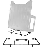 VEVOR Hardtop Storage Cart, Moveable Sturdy Hard Top Cart, with 3-Adjustable Holes & Thickened So...