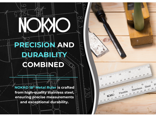Dual Scale Ruler with Imperial and Metric Markings - Inches, Centimeters, and Millimeters