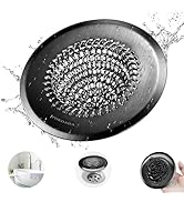 Bathtub Drain Hair Catcher, Wokdada Fast Drainage Shower Drain Hair Catcher, Reversible 304 Stain...
