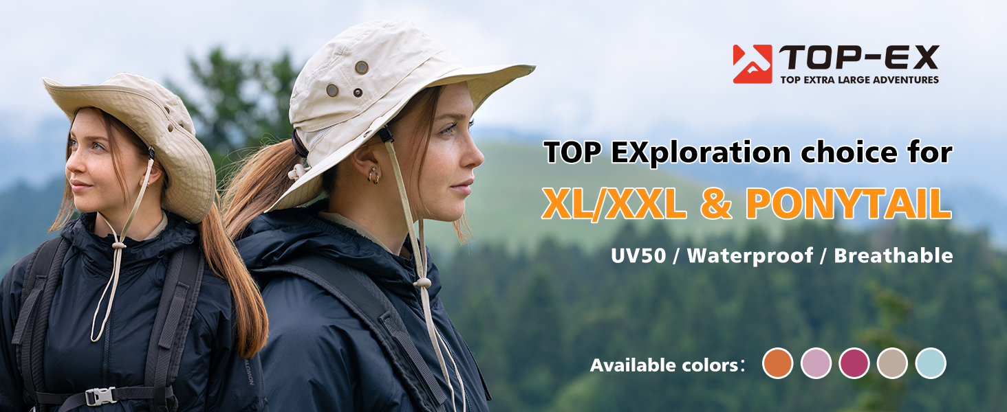 TOP-EX XL XXL Ponytail Extra Large Big Head Women