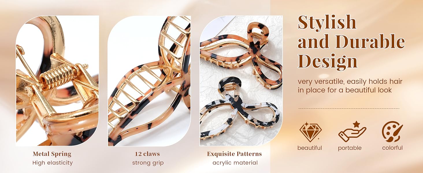 bow hair clips