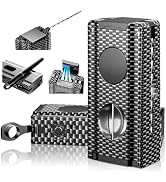 5-in-1 Torch Lighter, Built-in Multi-Functional Accessories, Punch, Draw Enhancer Tool, Holder, T...