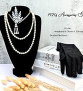 1920s Flapper Accessories Gatsby Costume Accessories Set