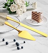 SANEXC Cake Cutting Set for Wedding - Extended Cake Knife And Server Set Thickened Stainless Stee...