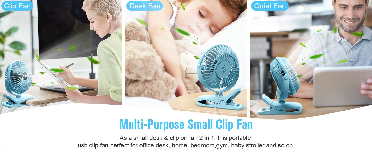multi-purpose small clip fan