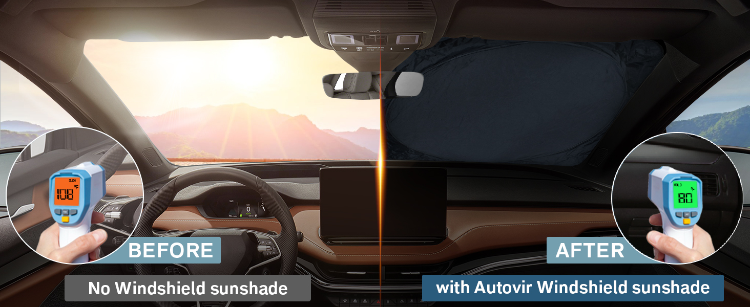 sunshade visor windshield window cover UV heat reflective privacy curtain blackout automotive