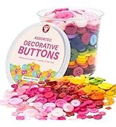 Hygloss Buttons for Crafts - Assorted Colors and Sizes - Bright Colored Craft Buttons for Sewing ...