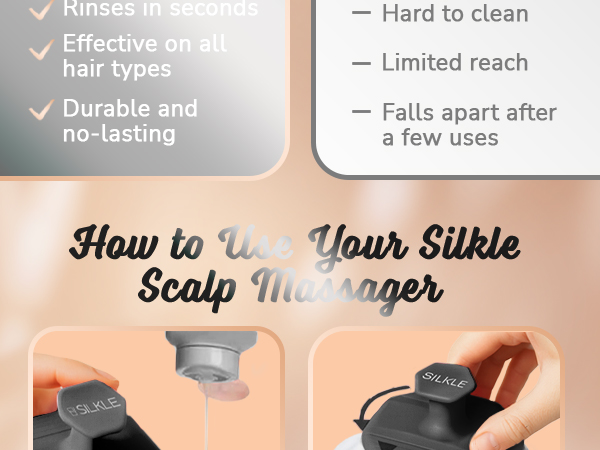 scalp brush shampoo brush for shower wet or dry reaches curly thick hair comfy grip scalp scrub