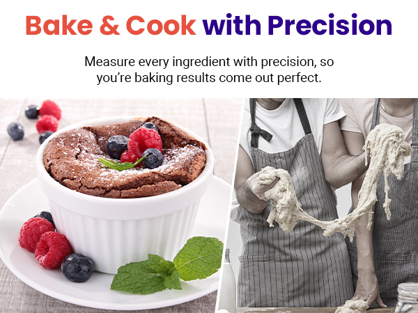 Precision makes your baking yummy without failure, say goodbye to baking fails.