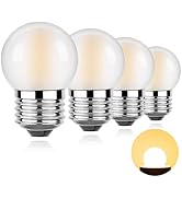 Sphoon Dimmable G40 LED Bulb 6W Small Edison Bulbs 60W Equivalent Frosted Lights Bulb for Bathroo...