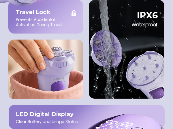 Easy-Clean Electric Razors for Women