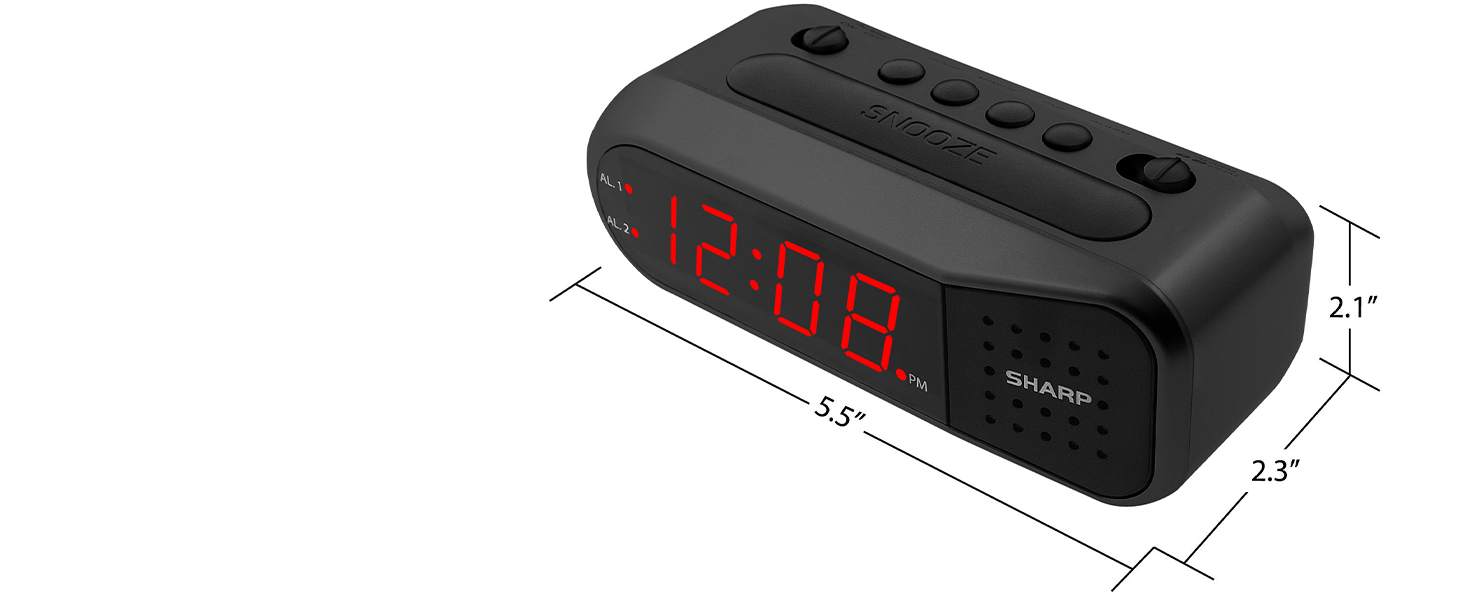 Easy to Read Clock with large Numbers perfect bedroom, nightstand, bathroom, office, kids room, den