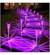 DenicMic Solar Halloween Lights Outdoor 10 Pack Waterproof Outside Lights for Yard Pathway Garden...