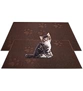 Andalus Small Cat Litter Mat, Pack of 2 - Waterproof, Non-Slip & Easy to Clean Cat Litter Box Mat...