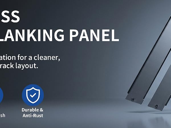 Toolless rack blank panel