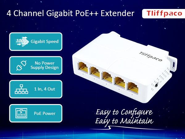 PoE++ Extension/Repeater