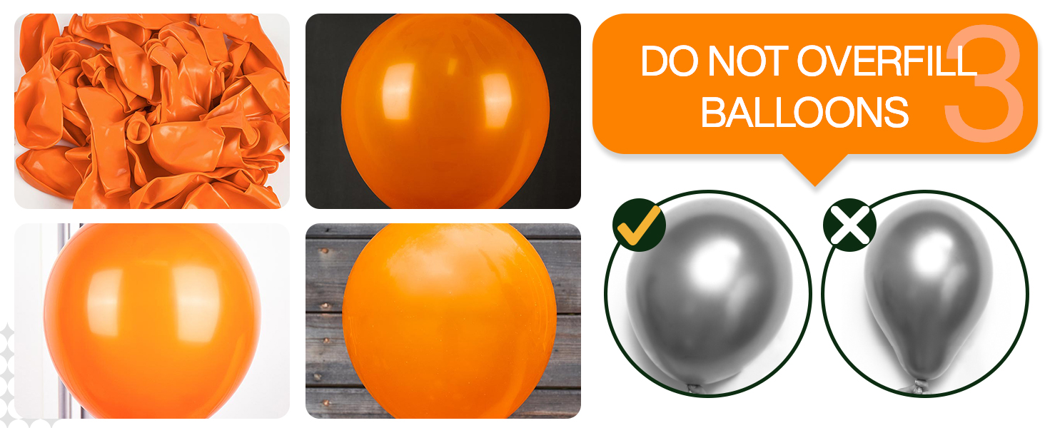 PartyWoo Orange Balloons