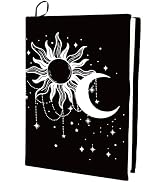 CRASPIRE Moon Sun Stretchable Book Cover Star Washable Reusable Large Nylon Cloth Polyester Book ...